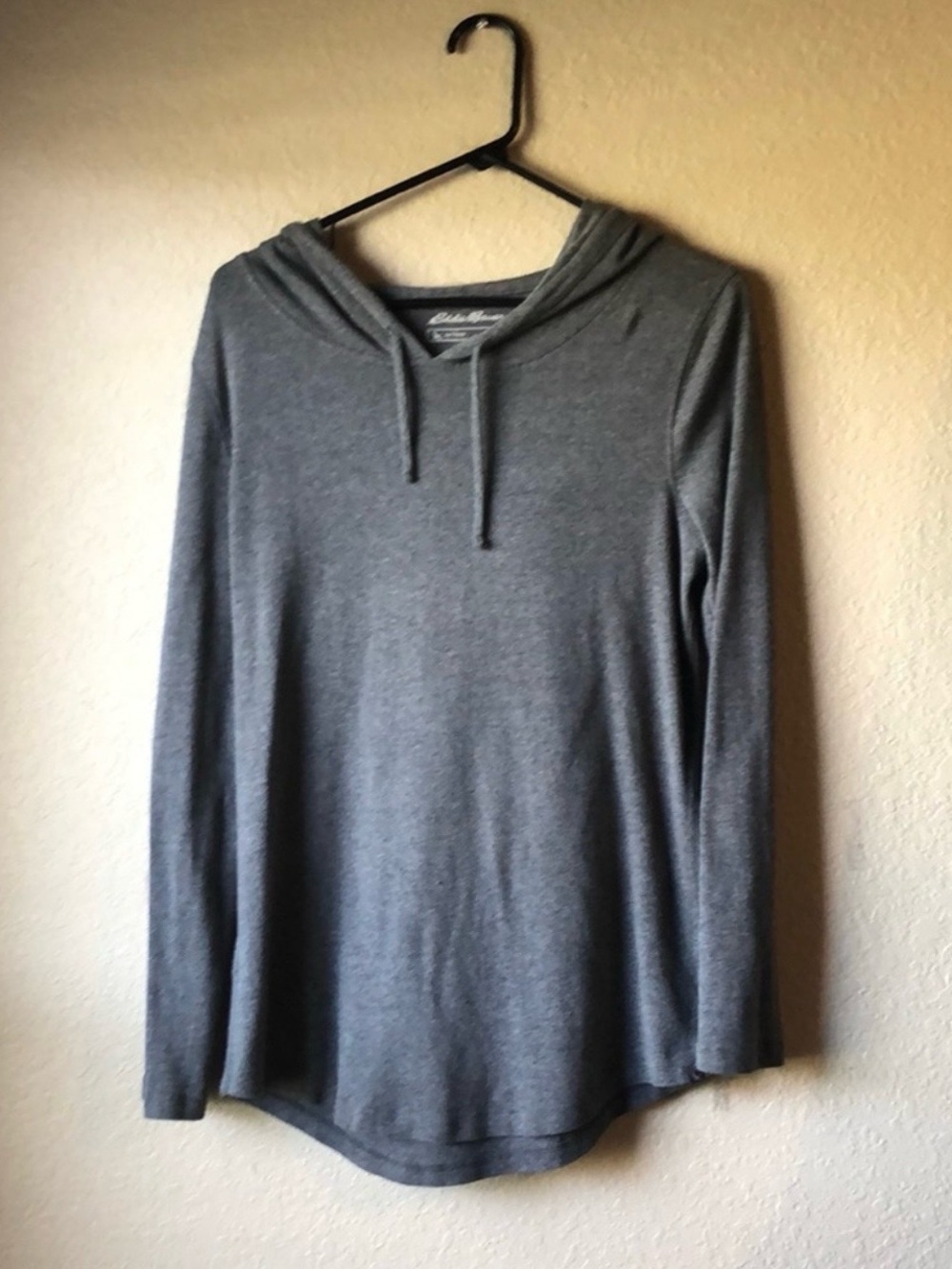 Eddie Bauer Shirt Women’s Gray Pullover Hoodie Shirt Activewear Top Size Large